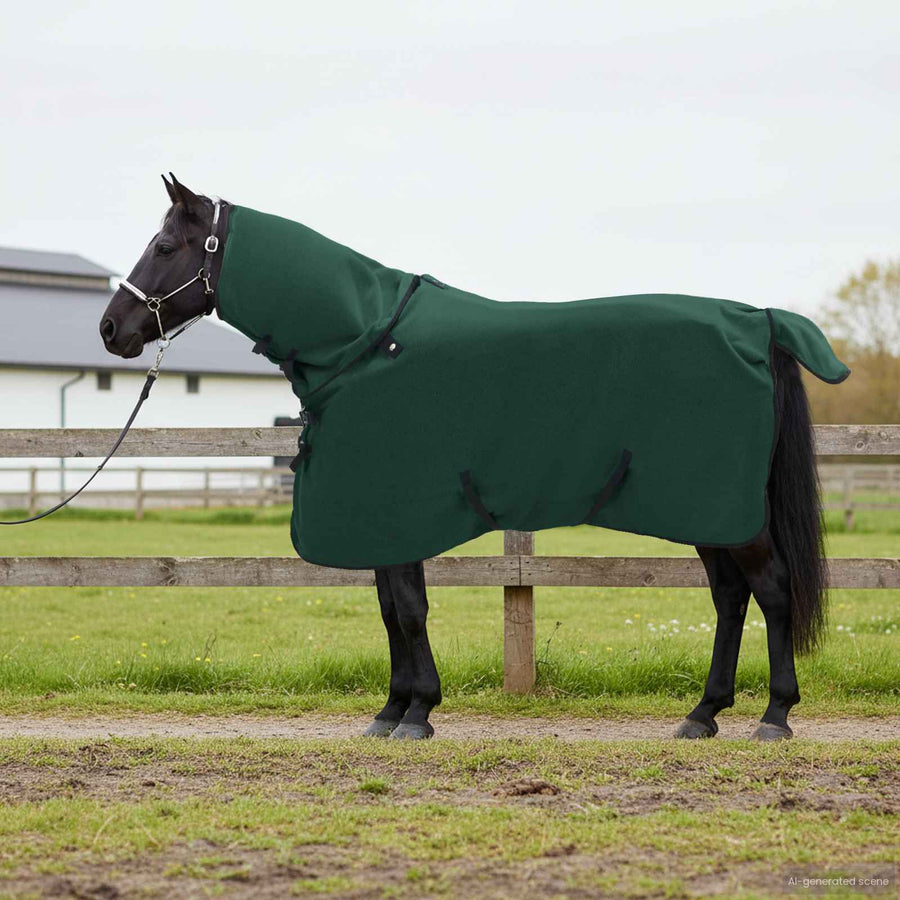 Paardendeken Volledig Donkergroen Polyester