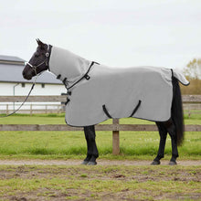 Paardendeken Volledig Lichtgrijs en Roze Polyester