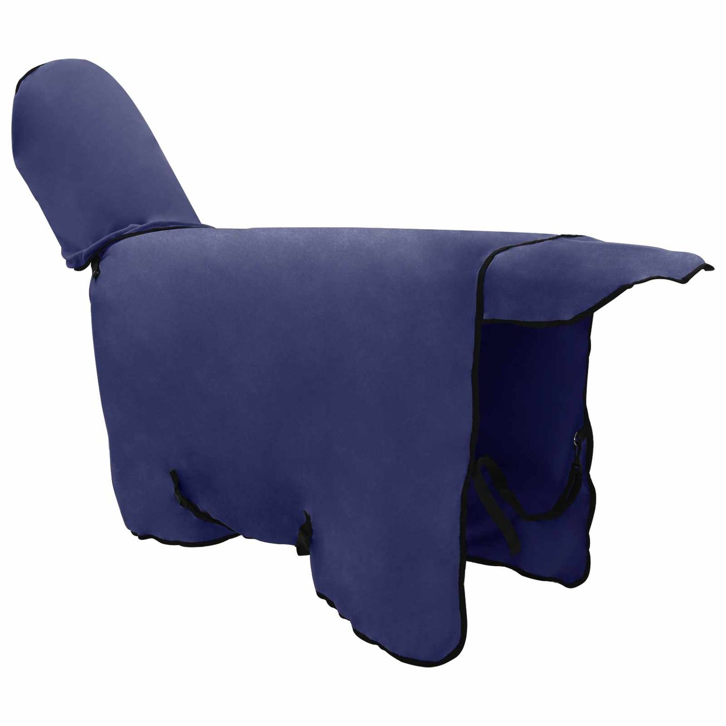 Paardendeken Marineblauw Polyester