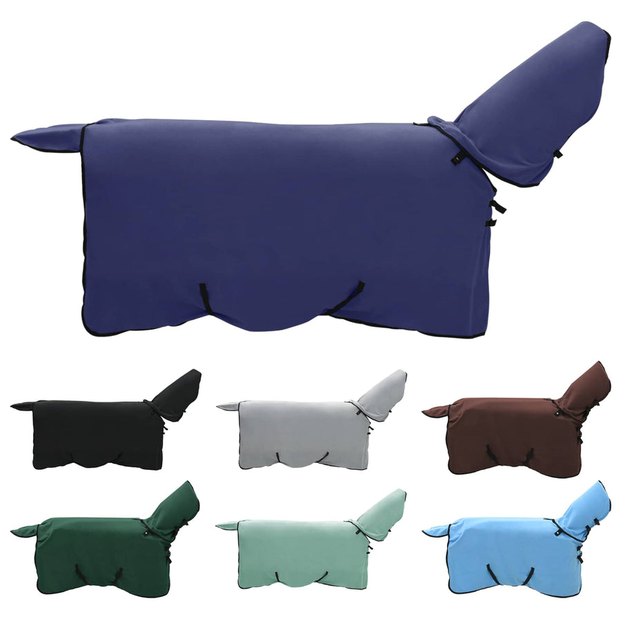Paardendeken Marineblauw Polyester