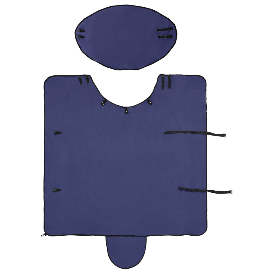 Paardendeken Marineblauw Polyester