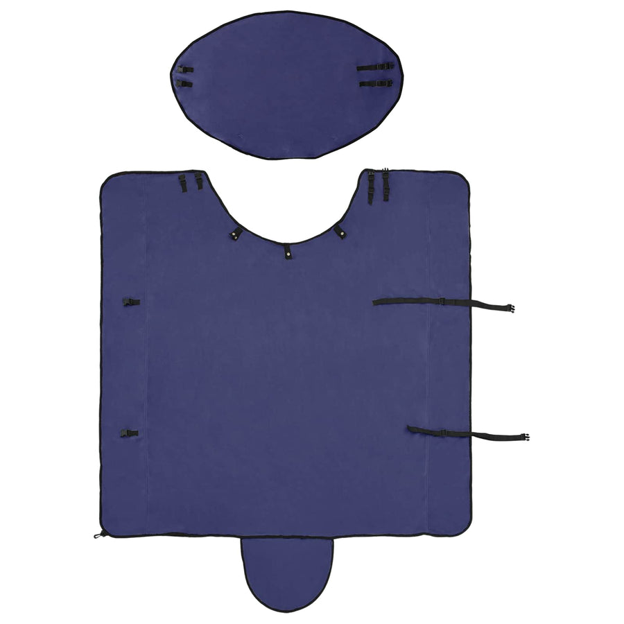 Paardendeken Marineblauw Polyester