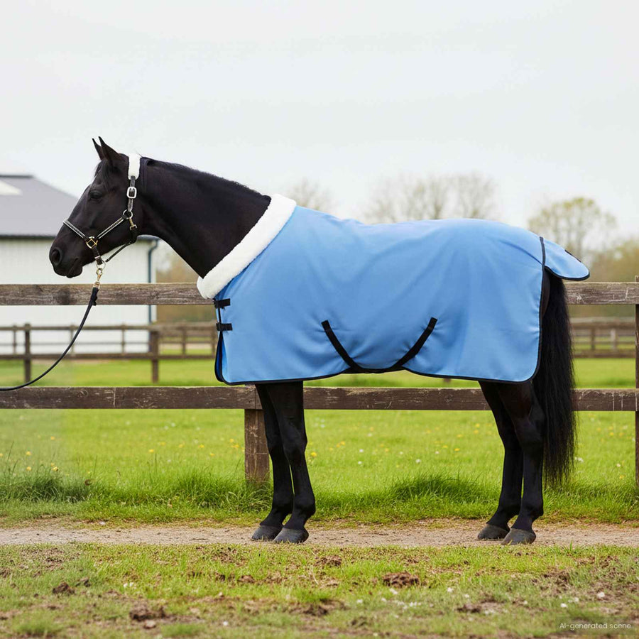 Paardendeken Volledige Aqua 105 cm Polar fleece