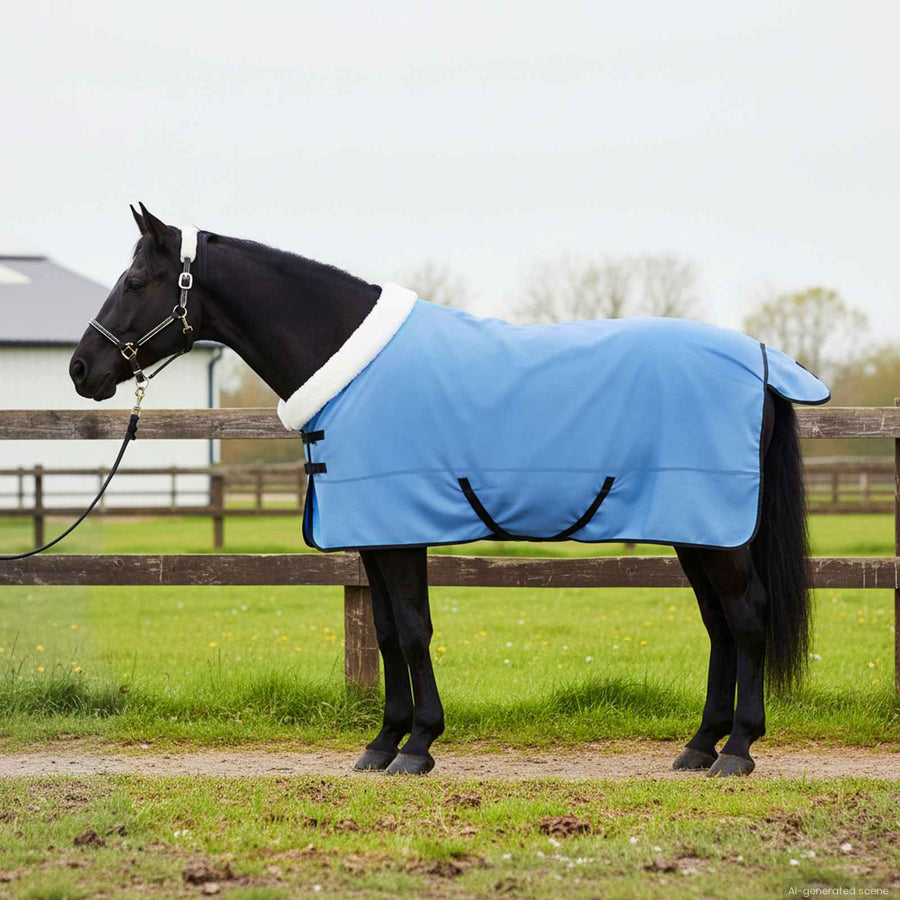 Paardendeken Volledige Aqua 155 cm Polar fleece