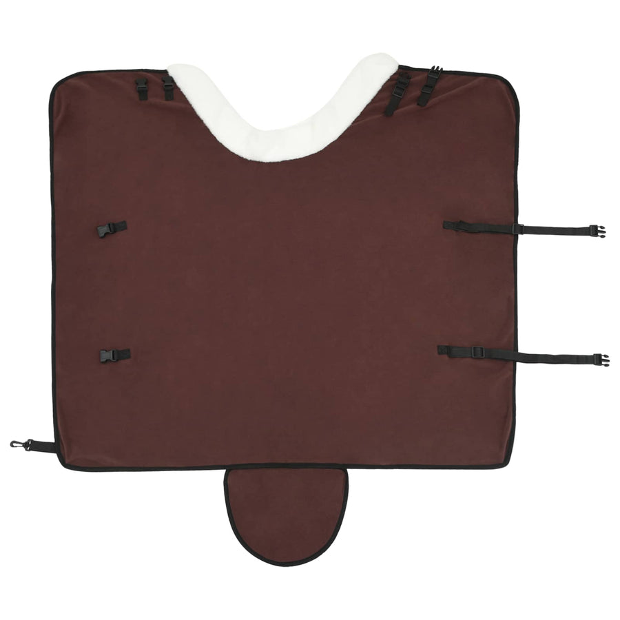 Paardendeken Volledig Donkerbruin 105 cm Polar fleece