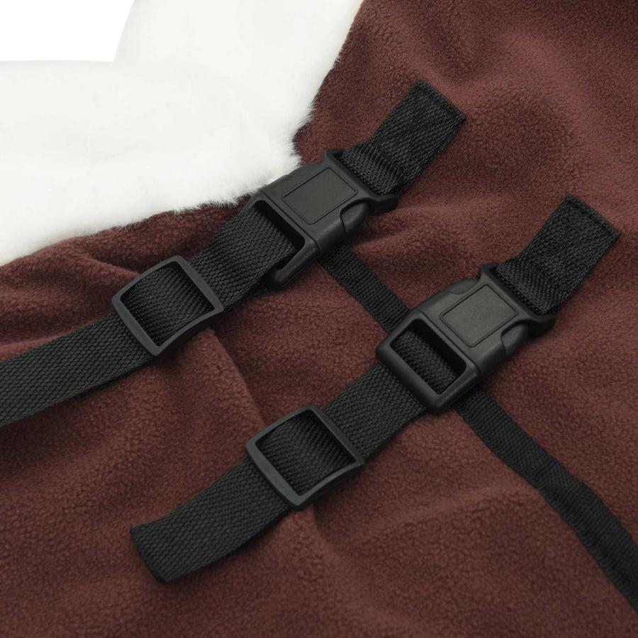 Paardendeken Volledig Donkerbruin 115 cm Polar fleece