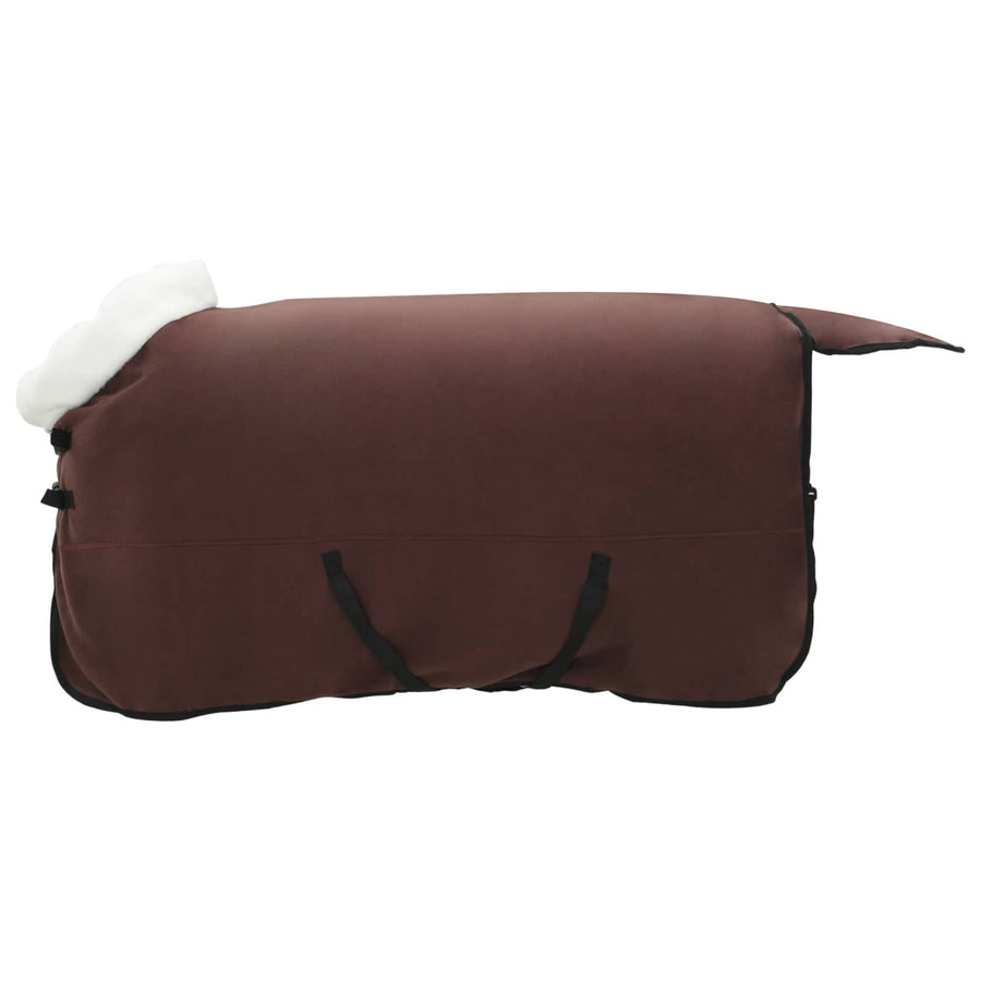 Paardendeken Volledig Donkerbruin 135 cm Polar fleece