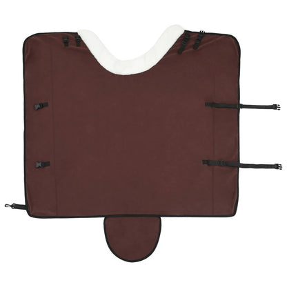 Paardendeken Volledig Donkerbruin 135 cm Polar fleece