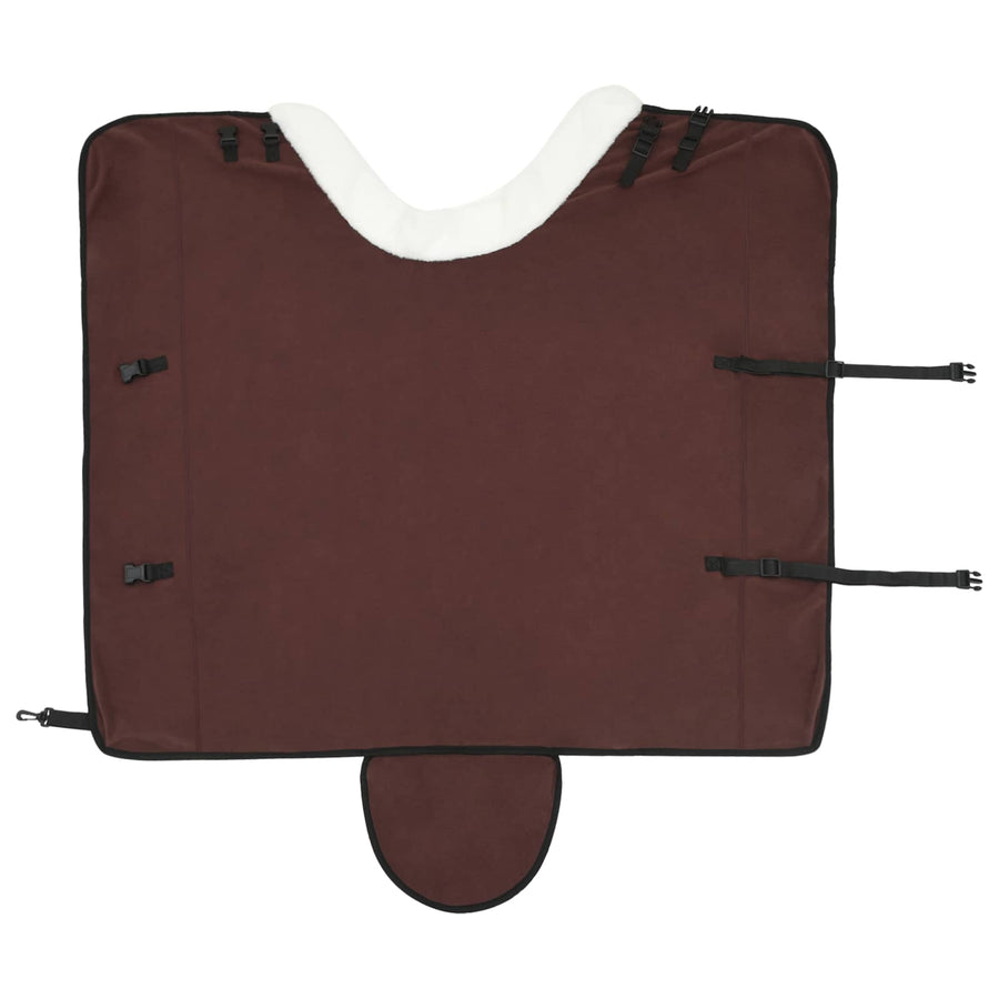 Paardendeken Volledig Donkerbruin 155 cm Polar fleece