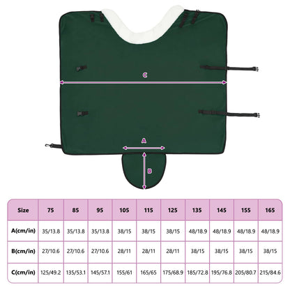 Paardendeken Volledig Donkergroen 85 cm Polar fleece