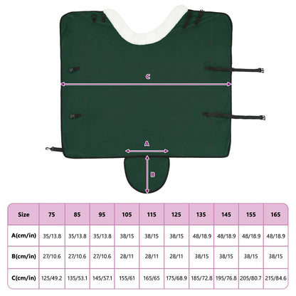 Paardendeken Volledig Donkergroen 145 cm Polar fleece