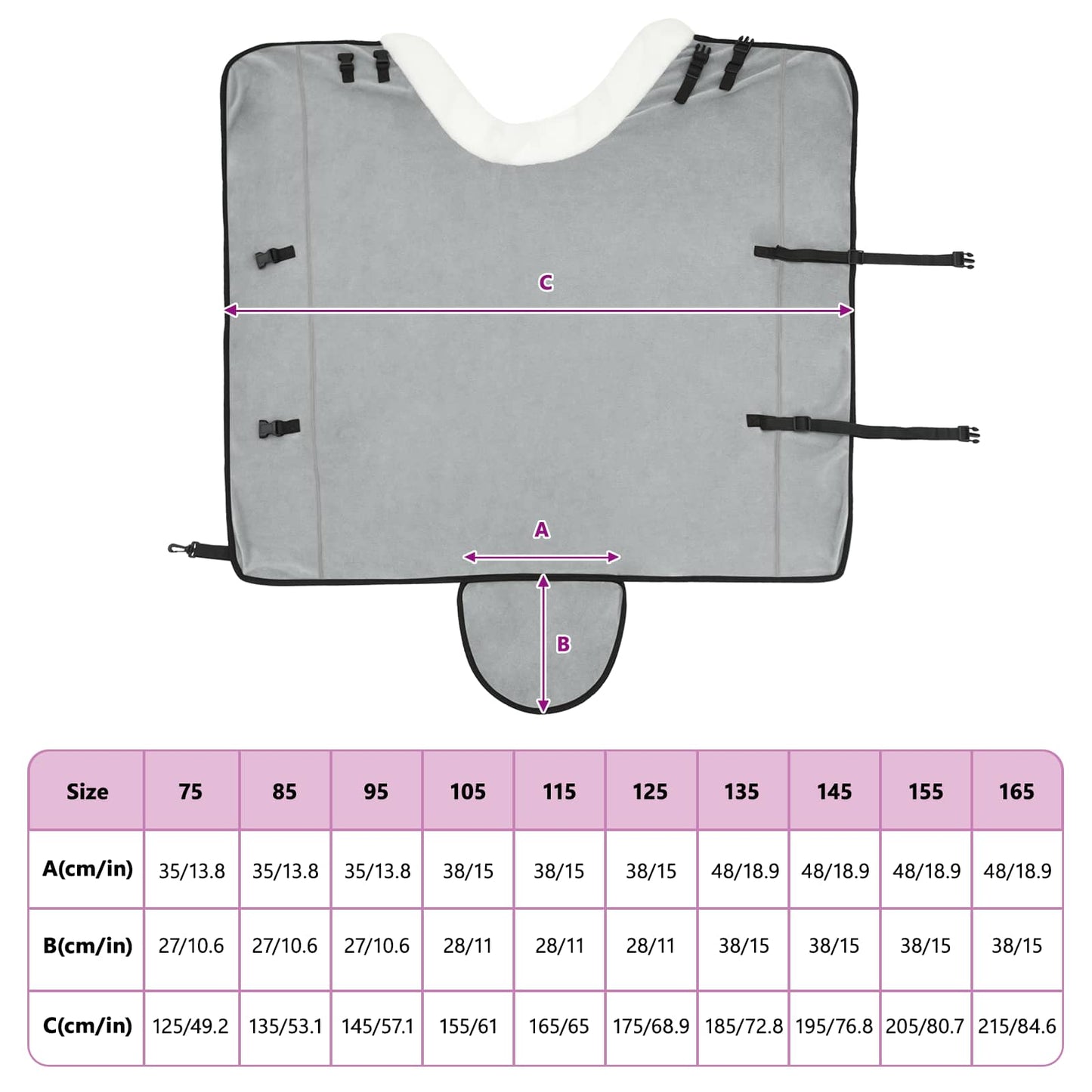Paardendeken Volledig Donkergroen 145 cm Polar fleece