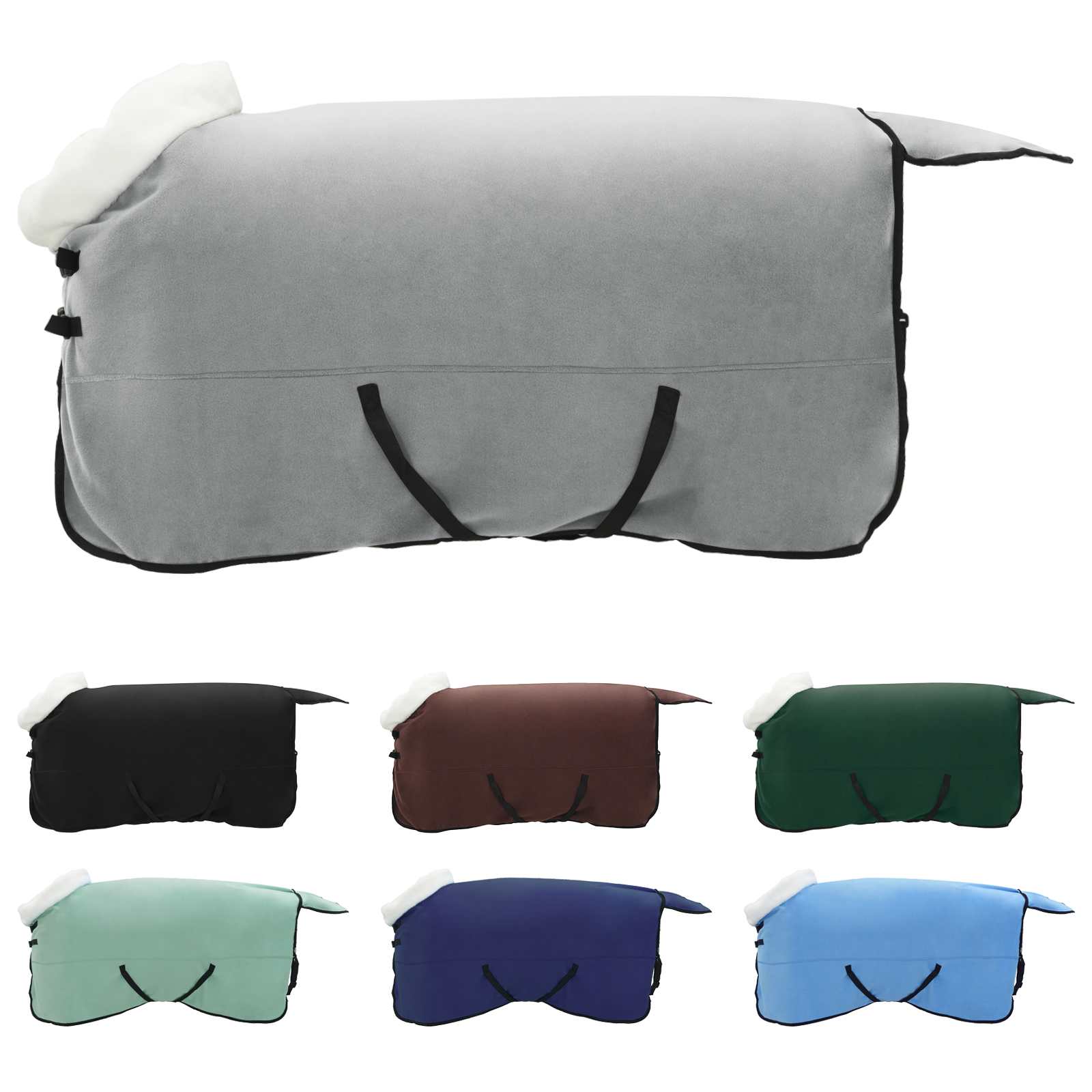 Paardendeken Volledig Donkergroen 165 cm Polar fleece