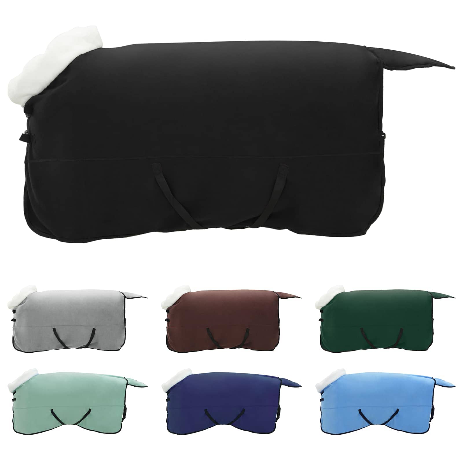 Paardendeken Zwart 125 cm Polar fleece