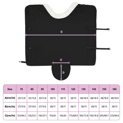 Paardendeken Zwart 165 cm Polar fleece