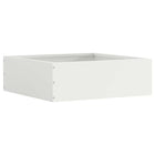 Tuinrand 40x40x13 cm staal wit