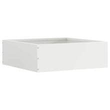 Tuinrand Wit 40 x 40 x 13 cm Staal