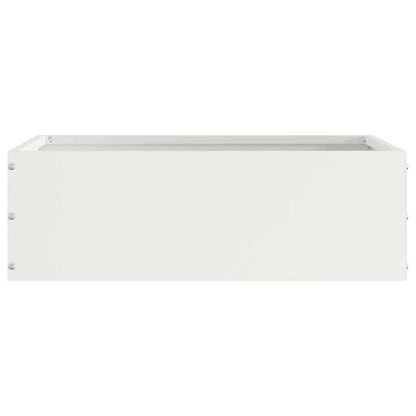 Tuinrand 6 pcs Wit 40 x 40 x 13 cm Staal