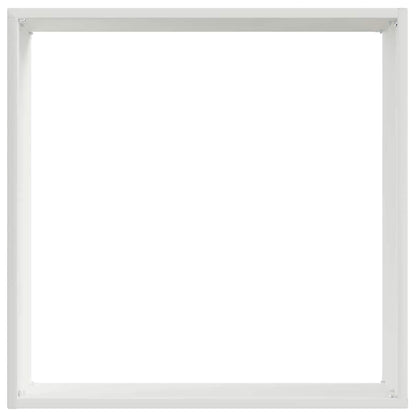 Tuinrand 6 pcs Wit 40 x 40 x 13 cm Staal