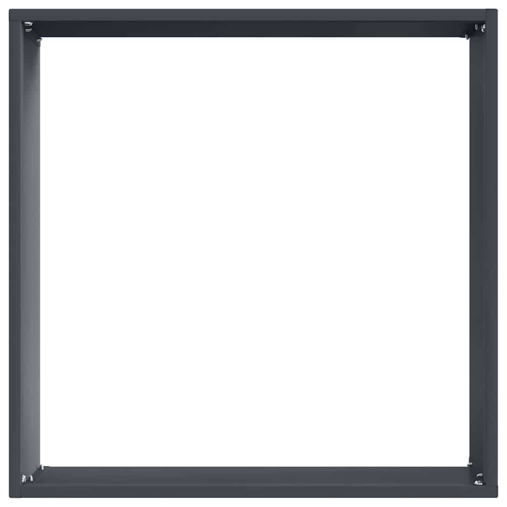 Tuinrand 6 pcs Antraciet 40 x 40 x 13 cm Staal