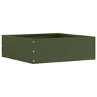 Garden Edging Olive Green 40 x 40 x 13 cm Steel