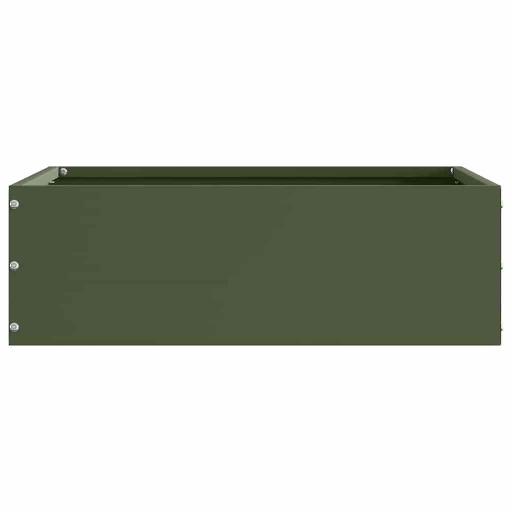 Tuinrand Olijf Groen 40 x 40 x 13 cm Staal