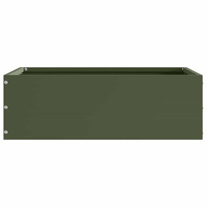 Tuinrand Olijf Groen 40 x 40 x 13 cm Staal