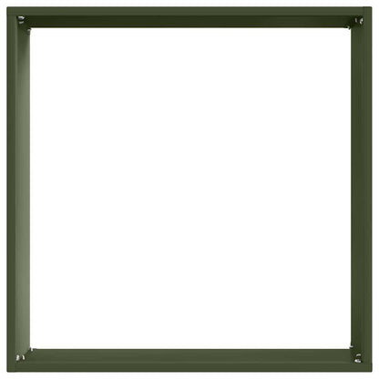 Tuinrand Olijf Groen 40 x 40 x 13 cm Staal