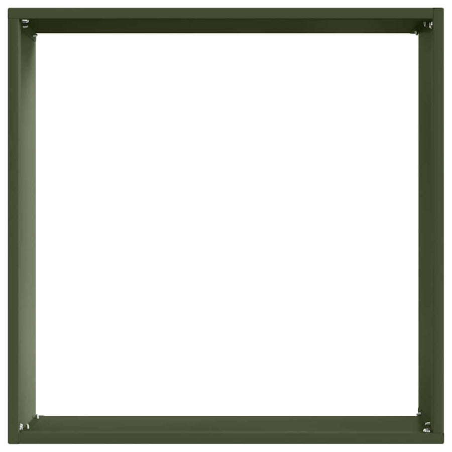 Tuinrand Olijf Groen 40 x 40 x 13 cm Staal