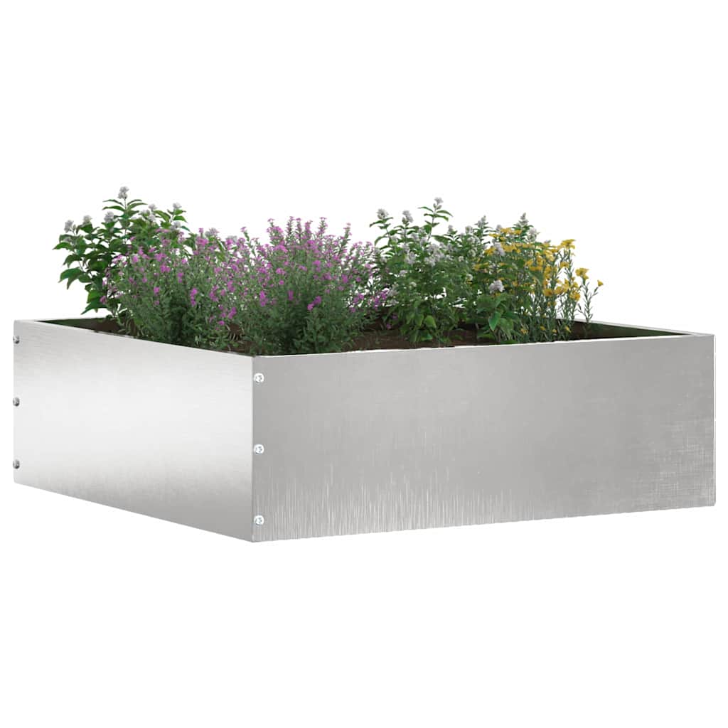 Tuinrand Zilver 40 x 40 x 13 cm Roestvrij staal