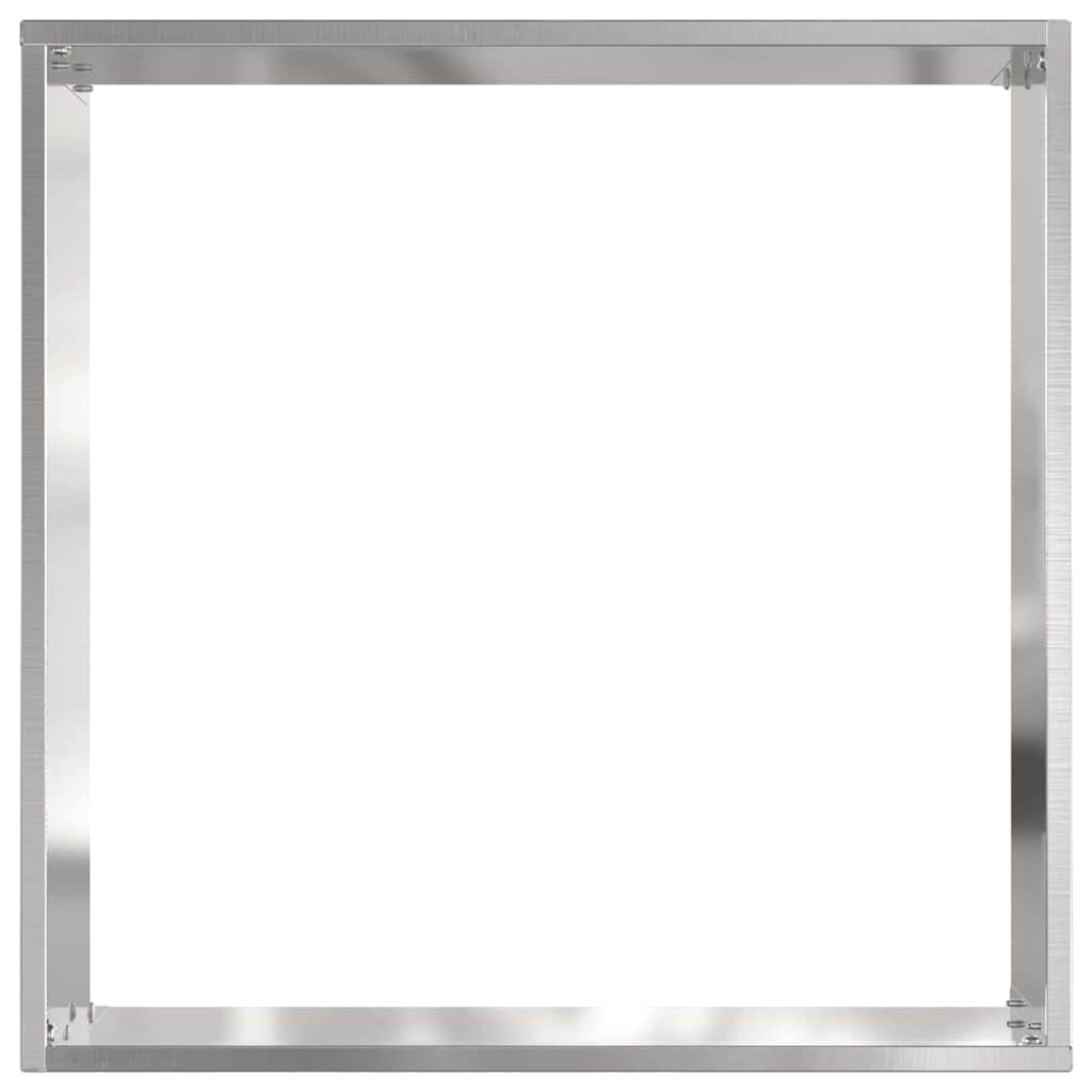 Tuinrand Zilver 40 x 40 x 13 cm Roestvrij staal