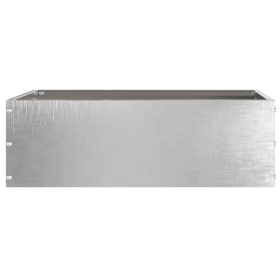 Tuinrand 6 pcs Zilver 40 x 40 x 13 cm Roestvrij staal