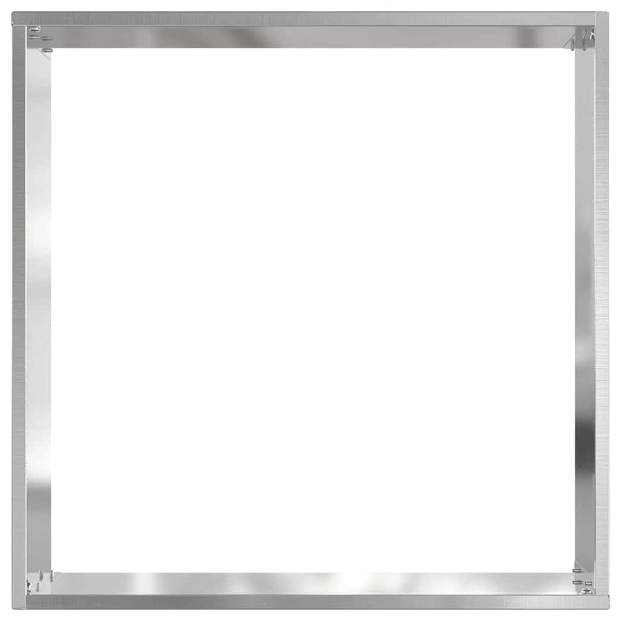 Tuinrand 6 pcs Zilver 40 x 40 x 13 cm Roestvrij staal