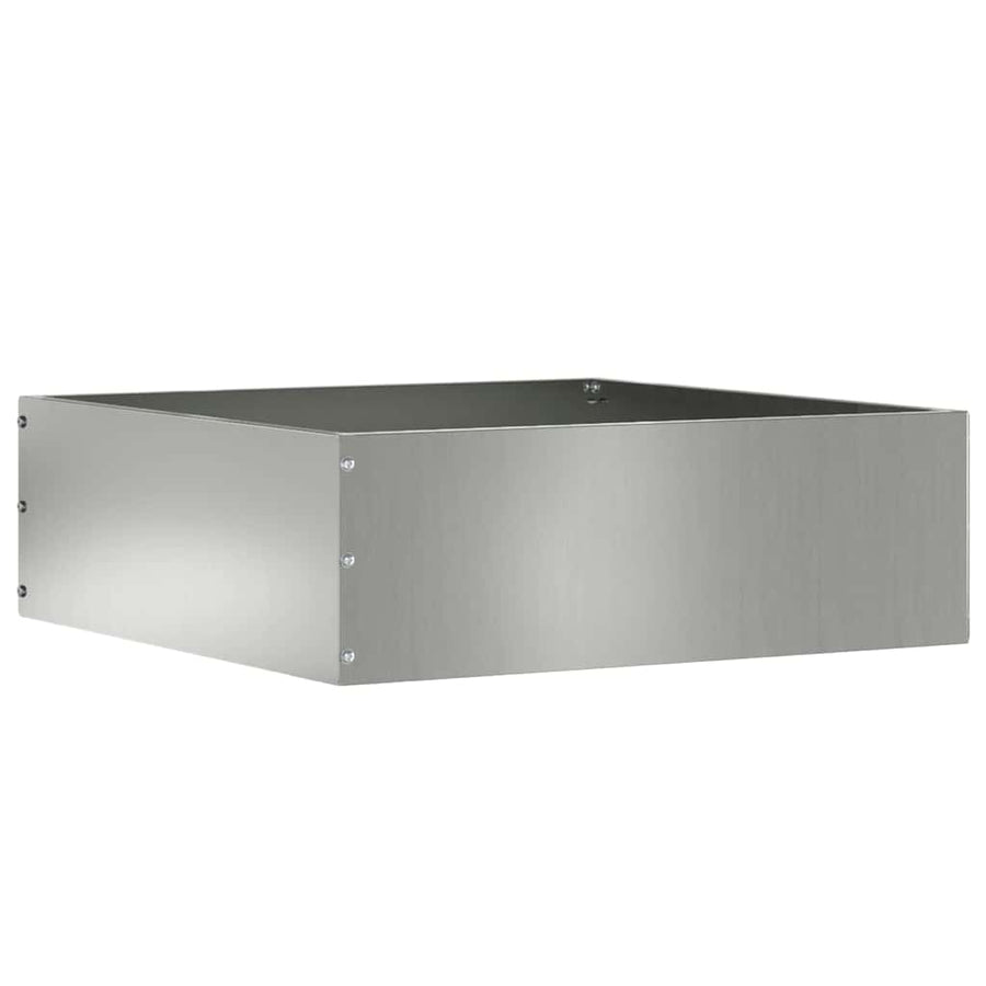 Tuinrand Zilver 40 x 40 x 13 cm Gegalvaniseerd staal
