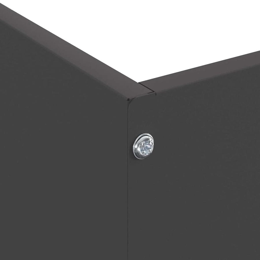 Tuinrand Zwart 50 x 50 x 13 cm Staal