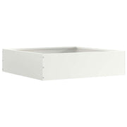 Tuinrand staal 50x50x13 cm wit