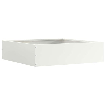 Tuinrand Wit 50 x 50 x 13 cm Staal