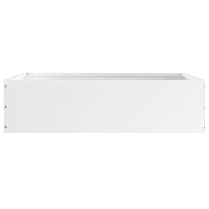 Tuinrand Wit 50 x 50 x 13 cm Staal
