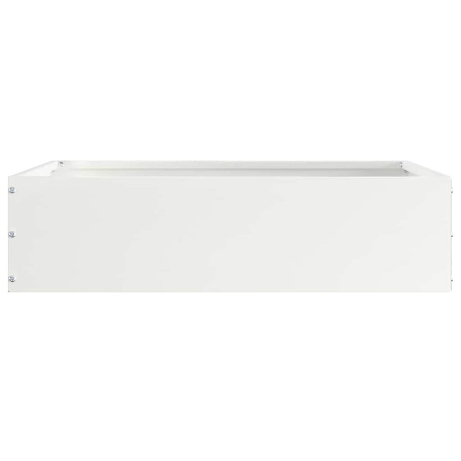 Tuinrand Wit 50 x 50 x 13 cm Staal