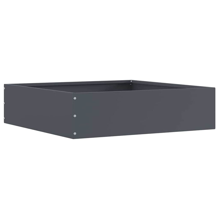 Tuinrand 6 pcs Antraciet 50 x 50 x 13 cm Staal