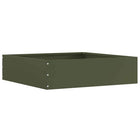 Garden Edging Olive Green 50 x 50 x 13 cm Steel