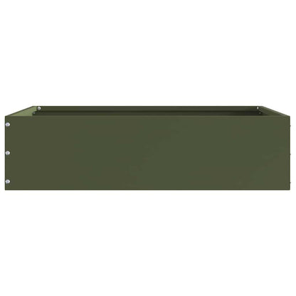 Tuinrand Olijfgroen 50 x 50 x 13 cm Staal