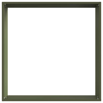 Tuinrand Olijfgroen 50 x 50 x 13 cm Staal