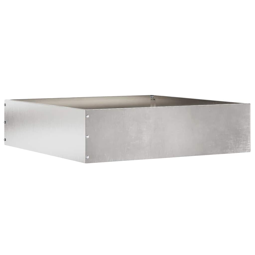 Tuinrand Zilver 50 x 50 x 13 cm Roestvrij staal