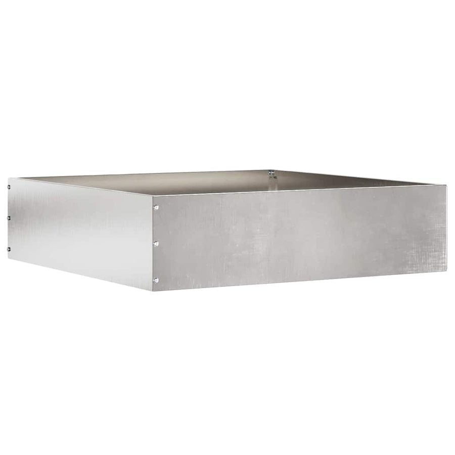 Tuinrand Zilver 50 x 50 x 13 cm Roestvrij staal