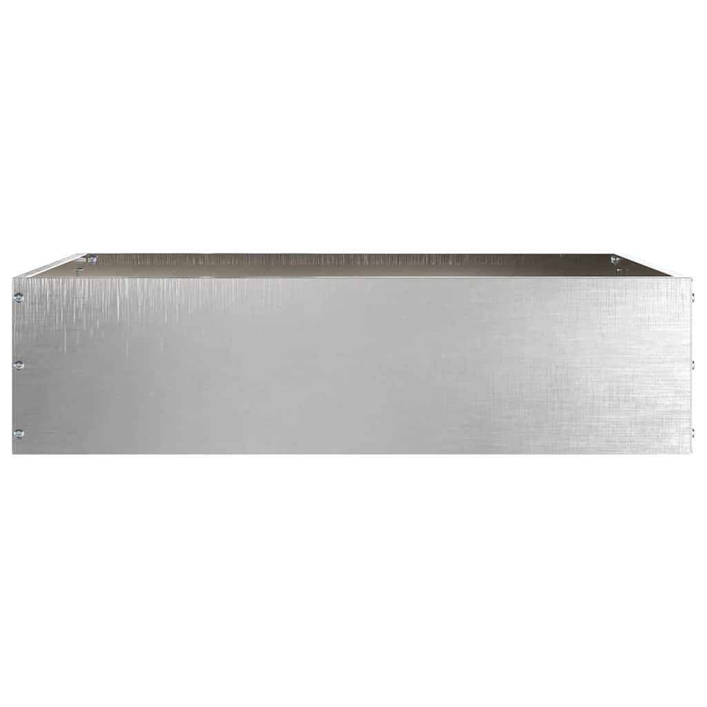 Tuinrand Zilver 50 x 50 x 13 cm Roestvrij staal