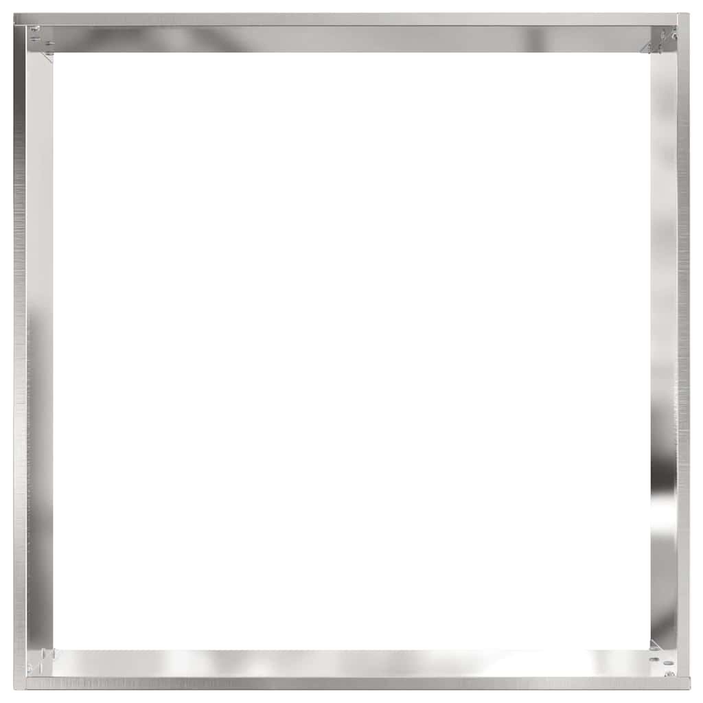 Tuinrand Zilver 50 x 50 x 13 cm Roestvrij staal
