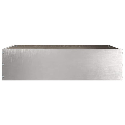 Tuinrand 6 pcs Zilver 50 x 50 x 13 cm Roestvrij staal