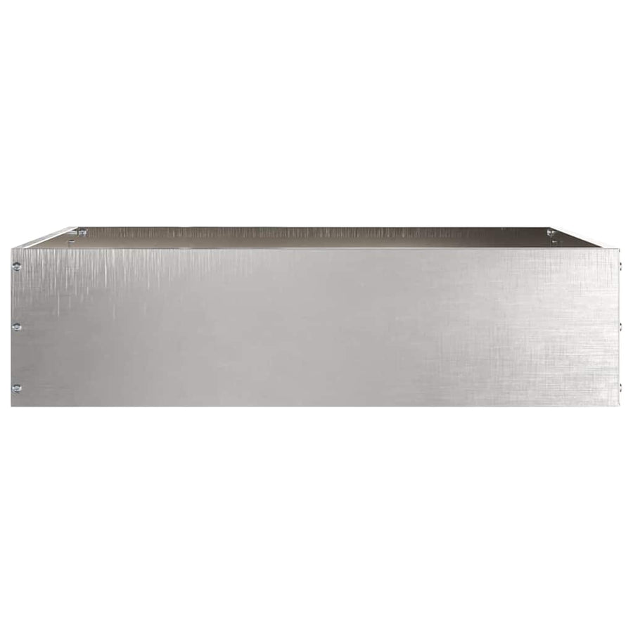 Tuinrand 6 pcs Zilver 50 x 50 x 13 cm Roestvrij staal