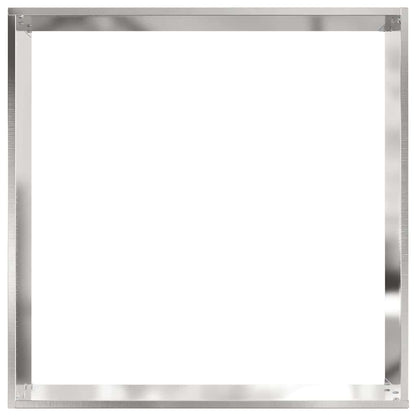 Tuinrand 6 pcs Zilver 50 x 50 x 13 cm Roestvrij staal